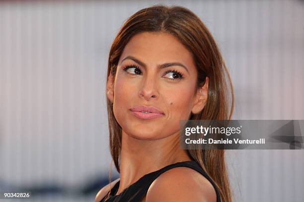 Eva Mendes attends the "Bad Lieutenant: Port Of Call New Orleans" premiere at the Sala Grande during the 66th Venice Film Festival on September 4,...