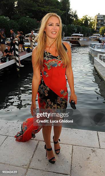 Patrizia D'Addario is sighted at The 66th Venice Film Festival September 4, 2009 in Venice, Italy.
