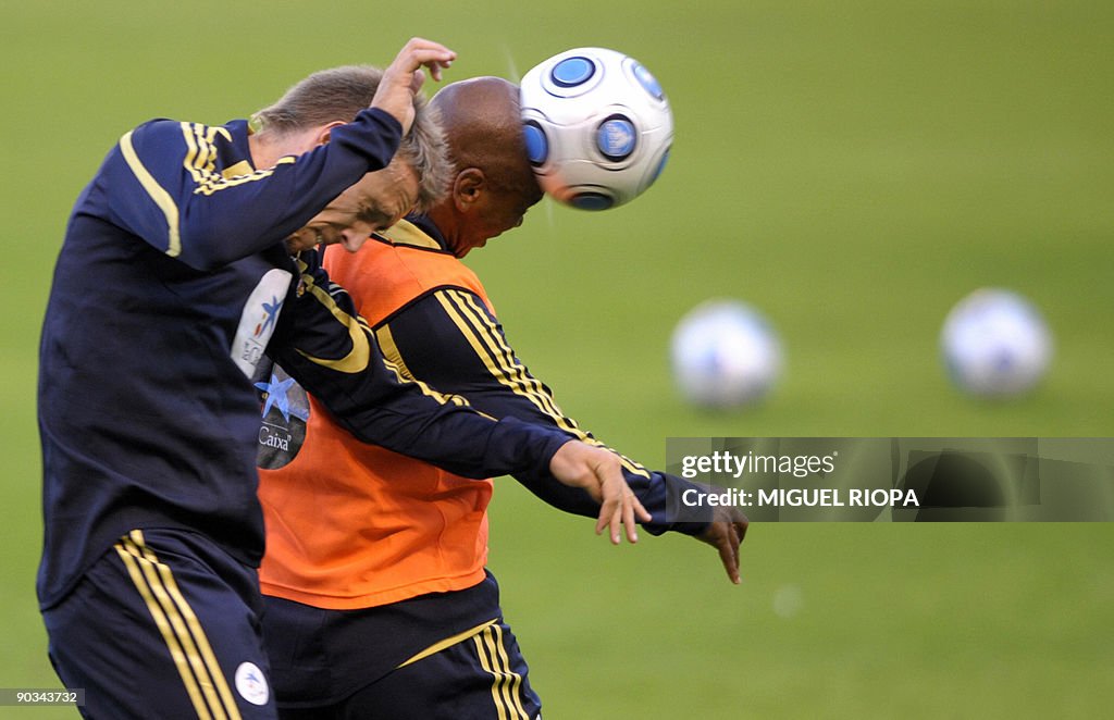Spain national football team players Marcos Senna and Ignacio Monreal