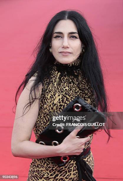 Israeli actress Ronit Elkabetz arrives for the screening of the movie "The time traveller's wife" directed by US Robert Schwentke, on the first day...