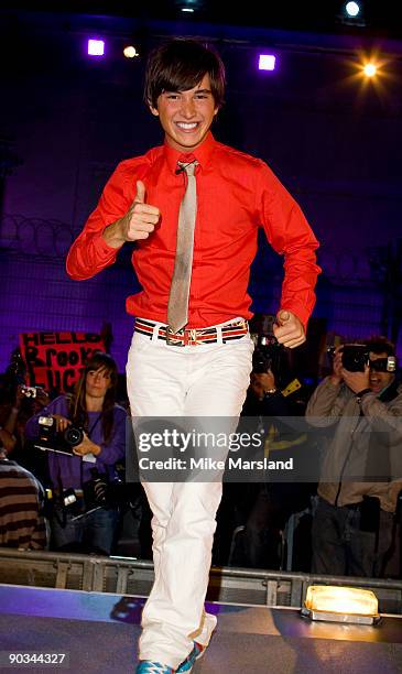 Rodrigo Lopez is evicted during the Final of this year's Big Brother 10 at Elstree Studios on September 4, 2009 in Borehamwood, England.