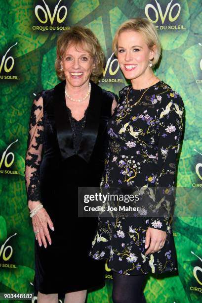 Esther Rantzen arrives at the Cirque du Soleil OVO premiere at Royal Albert Hall on January 10, 2018 in London, England.