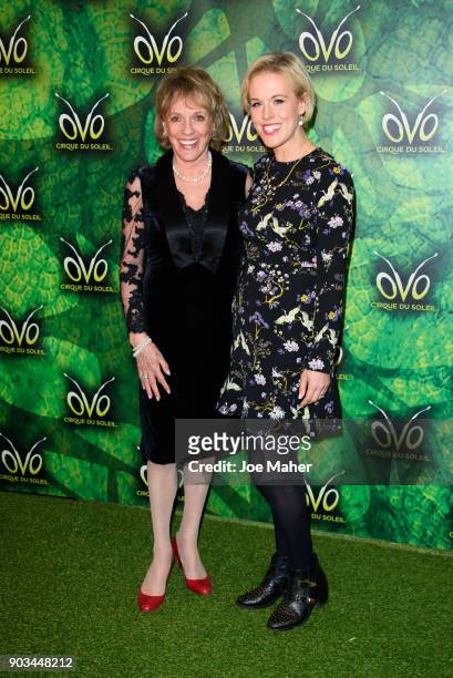 Esther Rantzen arrives at the Cirque du Soleil OVO premiere at Royal Albert Hall on January 10, 2018 in London, England.