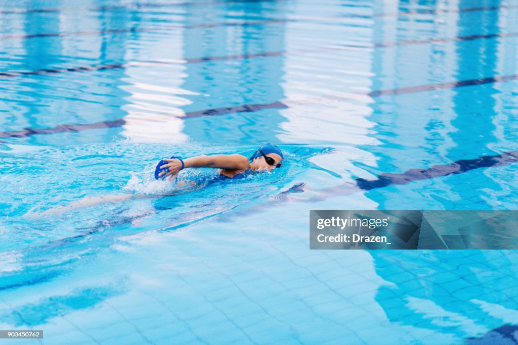 Vorbereitung auf die Olympischen Spiele im pool