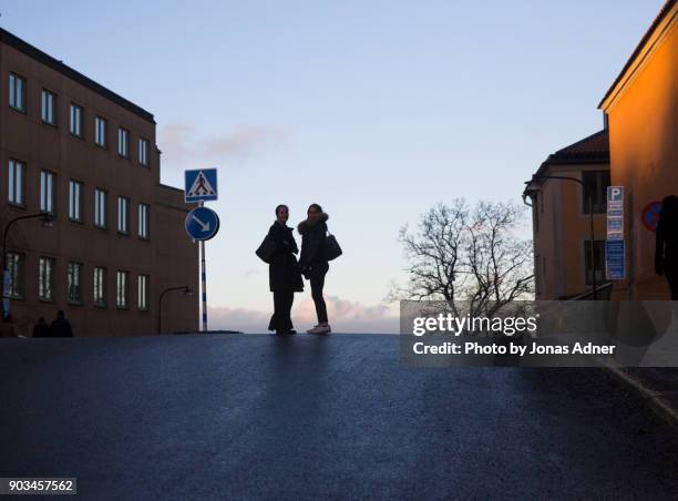 street silhouettes - jonas adner ストックフォトと画像