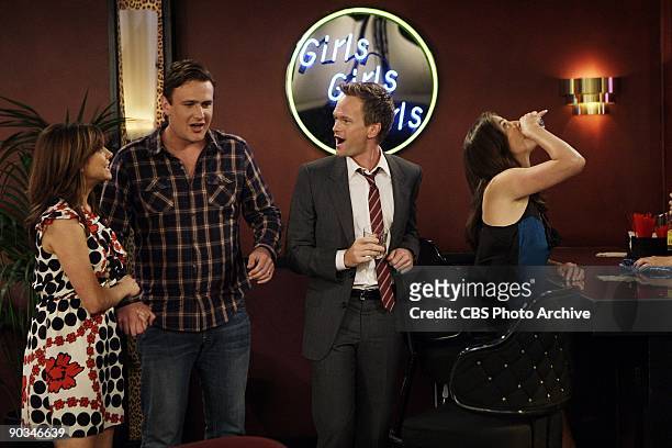 Double Date" -- Barney takes Marshall , and Robin to a strip club where they find a stripper who looks almost exactly like Lily on How I Met Your...