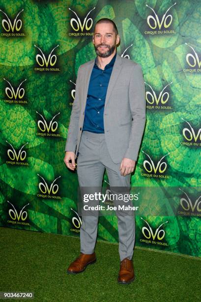 Fred Sirieix arriving at the Cirque du Soleil OVO premiere at Royal Albert Hall on January 10, 2018 in London, England.