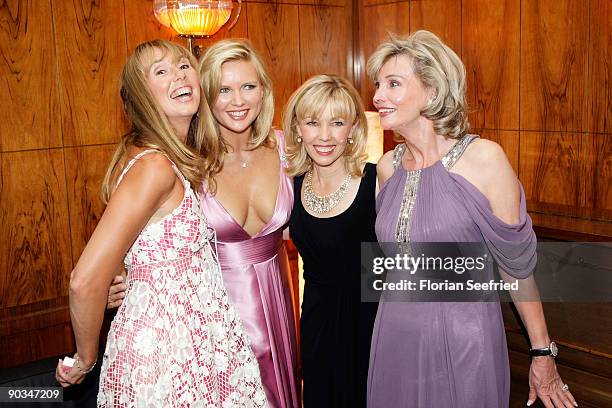 Maria Koteneva, actress Veronica Ferres, Doris Schroeder-Koepf and Claudia Huebner attend the 8. Russian-German Ball at the Embassy of the Russian...