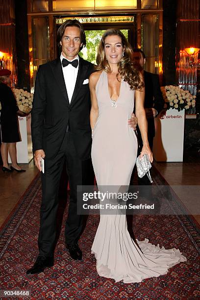 Fiona Swarovski and Karl-Heinz Grasser attend the 8. Russian-German Ball at the Embassy of the Russian Federation on September 4, 2009 in Berlin,...