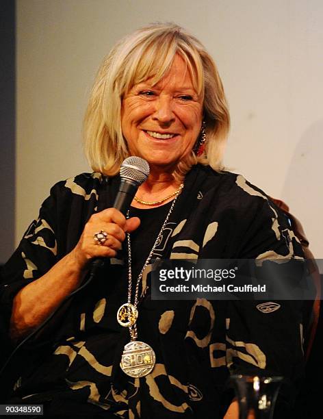 Actress Margarethe von Trotta speaks at the Tribute to Margarethe von Trotta the 36th Telluride Film Festival held at the Opera House on September 4,...
