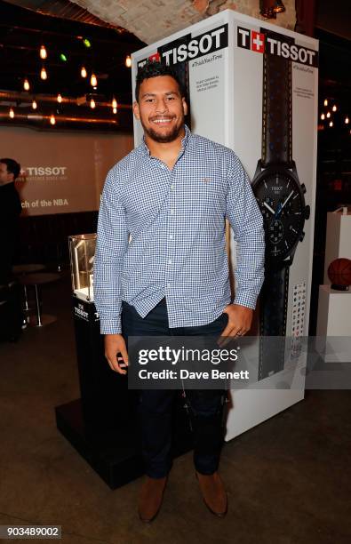 Nathan Hughes attends The Tissot x NBA Launch Party at BEAT on January 10, 2018 in London, England.
