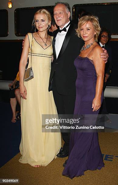 Director Werner Herzog , wife Lena Herzog and designer Alberta Ferretti attend the "Bad Lieutenant: Port Of Call New Orleans" Party during the 66th...