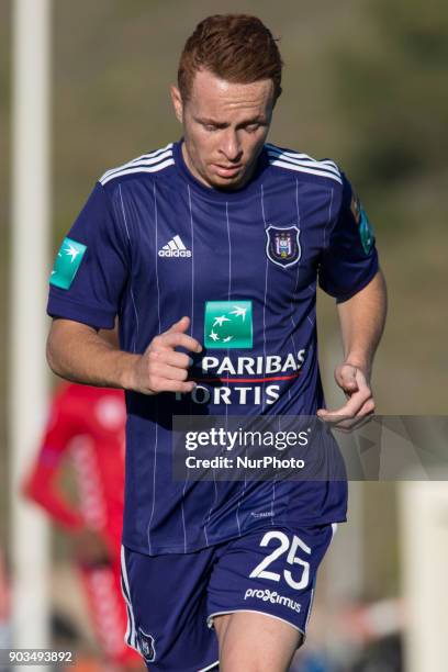 Adrien Trebel during the friendly match between FC Utrecht vs. RSC Anderlecht at La Manga Club, Murcia, SPAIN. 10th January of 2018.