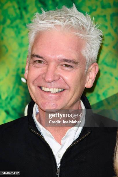 Phillip Schofield arriving at the Cirque du Soleil OVO premiere at Royal Albert Hall on January 10, 2018 in London, England.