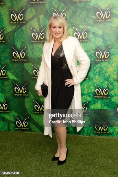 Nicki Chapman attends the Cirque du Soleil OVO premiere at Royal Albert Hall on January 10, 2018 in London, England.