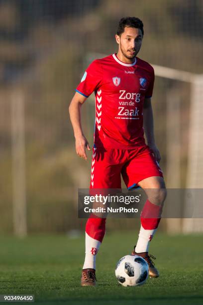 Mark van der Maarel during the friendly match between FC Utrecht vs. RSC Anderlecht at La Manga Club, Murcia, SPAIN. 10th January of 2018.