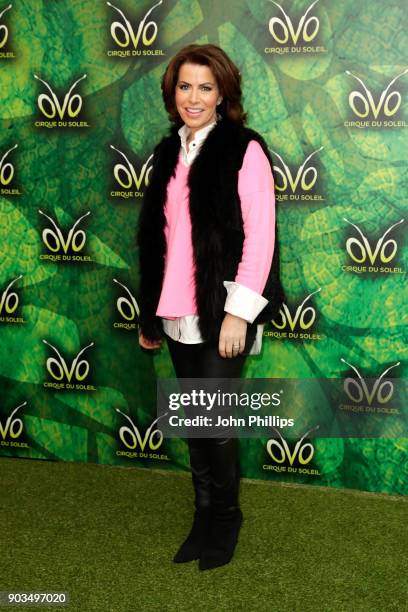 Natasha Kaplinsky attends the Cirque du Soleil OVO premiere at Royal Albert Hall on January 10, 2018 in London, England.