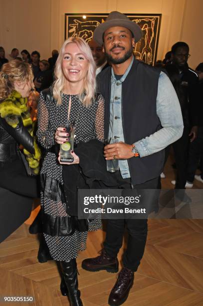 Reggie Yates attends the private view of "JR: Giants - Body of Work" at Lazinc on January 10, 2018 in London, England.
