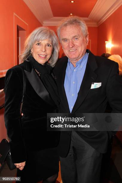 Sepp Maier and his wife Monika Maier during the 'Der Pantoffel-Panther' premiere on January 10, 2018 in Munich, Germany.