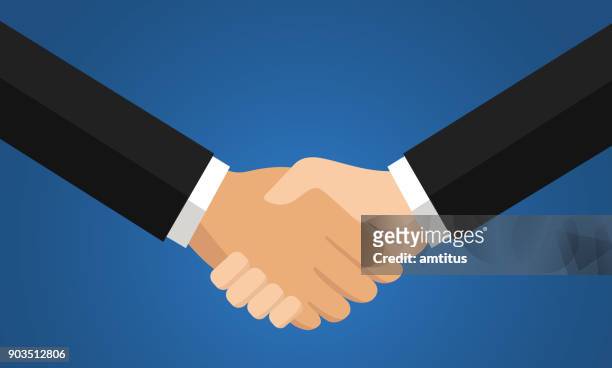 agreement hand shake - handshake stock illustrations