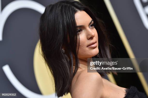 Model Kendall Jenner attends the 75th Annual Golden Globe Awards at The Beverly Hilton Hotel on January 7, 2018 in Beverly Hills, California.