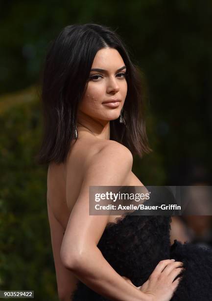 Model Kendall Jenner attends the 75th Annual Golden Globe Awards at The Beverly Hilton Hotel on January 7, 2018 in Beverly Hills, California.