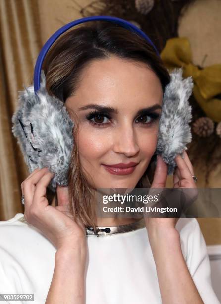 Actress Rachael Leigh Cook visits Hallmark's "Home & Family" at Universal Studios Hollywood on January 10, 2018 in Universal City, California.