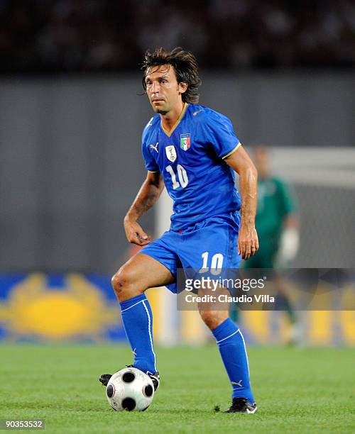 Andrea Pirlo of Italy during the FIFA 2010 World Cup Qualifier match between Georgia and Italy at Boris Paichadze National Stadium on September 5,...
