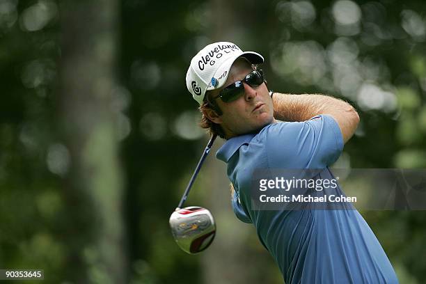 Kevin Streelman of the United States during the second round of the Deutsche Bank Championship at TPC Boston held on September 5, 2009 in Norton,...