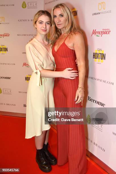 Anais Gallagher and Meg Matthews attend the launch of #megsmenopause at Home House on January 10, 2018 in London, England.