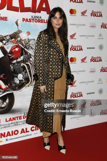 Catrinel Marlon attends 'Benedetta Follia' photocall on January 10, 2018 in Rome, Italy.