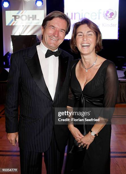 Thomas Haffa and wife Gabriele attend the 'UNICEF-Gala' at Park Hotel on September 5, 2009 in Bremen, Germany.