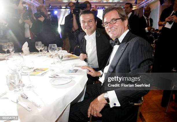 Alain Midzic and Thomas Haffa attend the 'UNICEF-Gala' at Park Hotel on September 5, 2009 in Bremen, Germany.