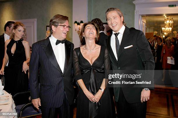 Thomas Haffa and wife Gabriele and Franjo Pooth attend the 'UNICEF-Gala' at Park Hotel on September 5, 2009 in Bremen, Germany.