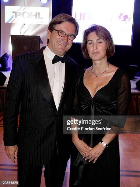 Thomas Haffa and wife Gabriele attend the 'UNICEF-Gala' at Park Hotel on September 5, 2009 in Bremen, Germany.