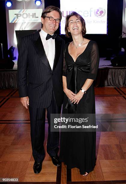 Thomas Haffa and wife Gabriele attend the 'UNICEF-Gala' at Park Hotel on September 5, 2009 in Bremen, Germany.