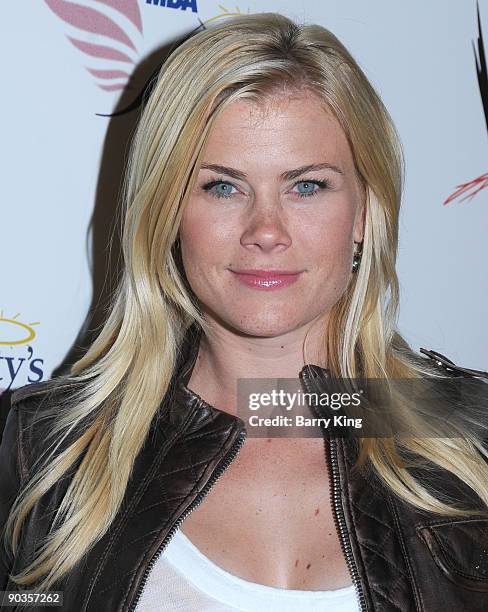 Actress Alison Sweeney arrives to the WWE's SummerSlam Kickoff Party held at h.wood on August 21, 2009 in Hollywood, California.