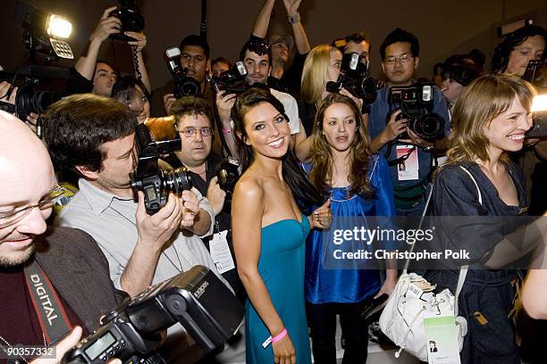 Television personality Audrina Patridge during the Lauren Conrad Collection Fall 2008 on March 11, 2008 at Smashbox Studios in Culver City,...
