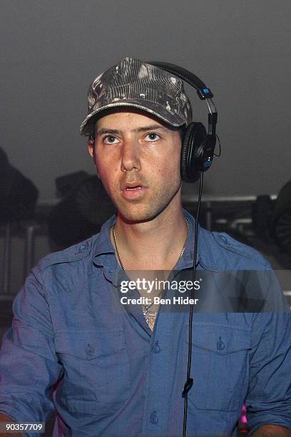 Tiga performs at the 2009 Electric Zoo music festival at Randall's Island on September 5, 2009 in New York City.