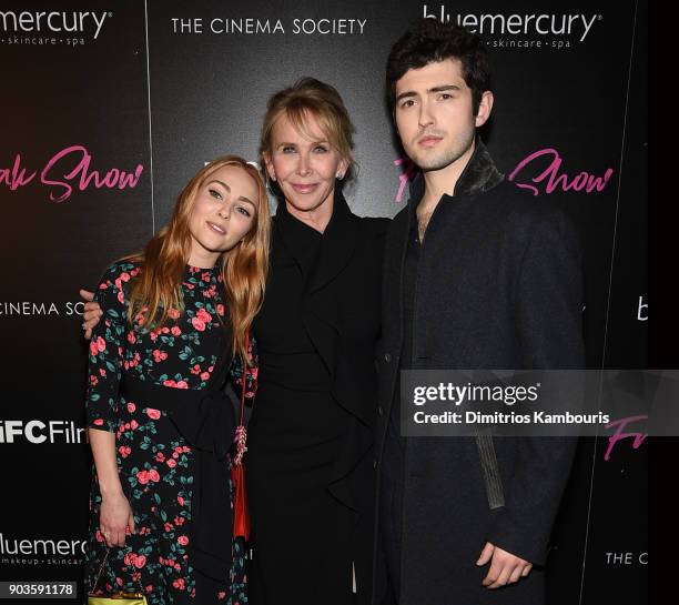 AnnaSophia Robb, Trudie Styler and Ian Nelson attend the premiere of IFC Films' "Freak Show" hosted by The Cinema Society at Landmark Sunshine Cinema...