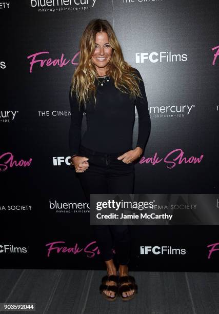 Kelly Bensimon attends The Cinema Society & Bluemercury Host The Premiere Of IFC Films' "Freak Show" at Landmark Sunshine Cinema on January 10, 2018...