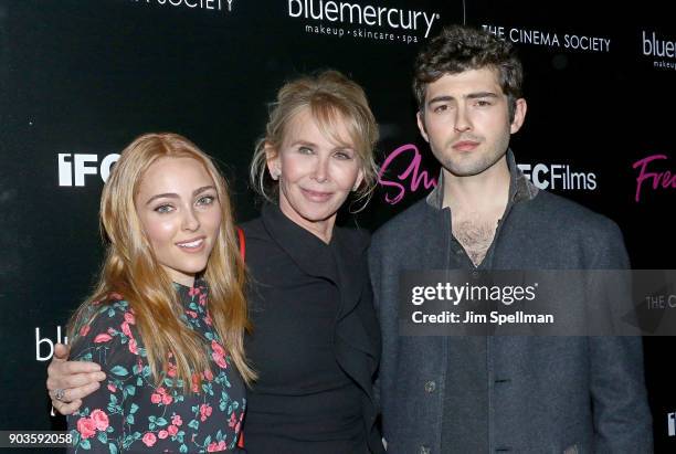 Actress AnnaSophia Robb, director Trudie Styler and Ian Nelson attend the premiere of IFC Films' "Freak Show" hosted by The Cinema Society and...