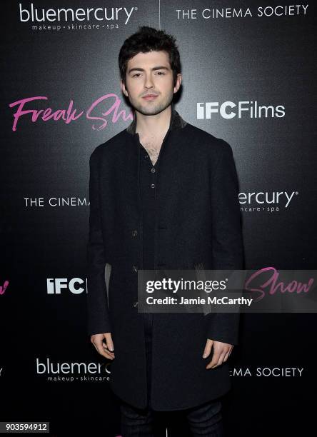 Ian Nelson attends The Cinema Society & Bluemercury Host The Premiere Of IFC Films' "Freak Show" at Landmark Sunshine Cinema on January 10, 2018 in...
