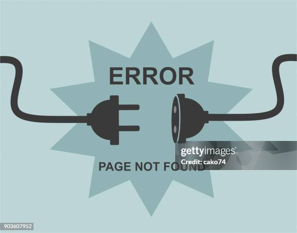 stockillustraties, clipart, cartoons en iconen met pagina niet gevonden - 404 error