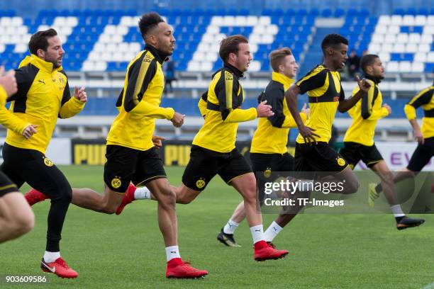 Gonzalo Castro of Dortmund, Auba, Pierre-Emerick Aubameyang of Dortmund, Mario Goetze of Dortmund, Marco Reus of Dortmund and Alexander Isak of...