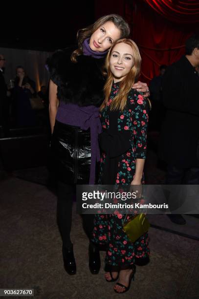 AnnaSophia Robb and Alysia Reiner attend the after party for the premiere of IFC Films' "Freak Show" hosted by The Cinema Society at Public Arts on...