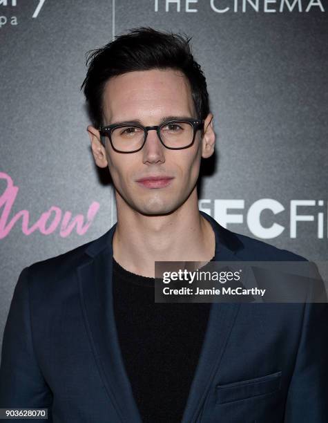 Cory Michael Smith attends The Cinema Society & Bluemercury Host The Premiere Of IFC Films' "Freak Show" at Landmark Sunshine Cinema on January 10,...