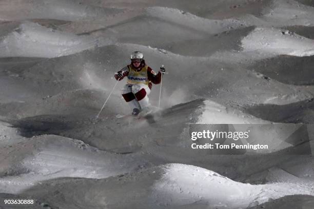 Mikael Kingsbury of Canada competes in the Men's Moguls Finals during the 2018 FIS Freestyle Ski World Cup at Deer Valley Resort on January 10, 2018...