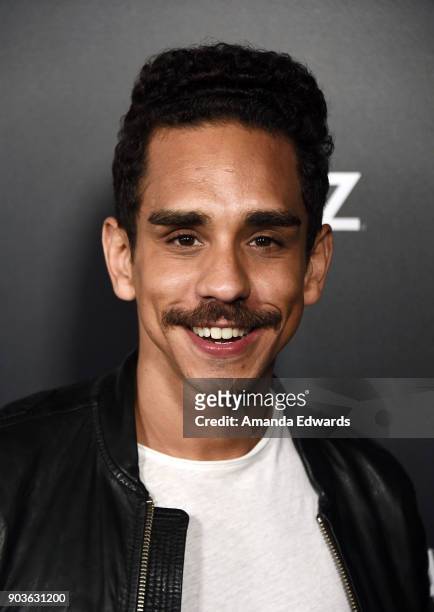 Actor Ray Santiago arrives at the premiere of Starz's "Counterpart" at the Directors Guild of America on January 10, 2018 in Los Angeles, California.
