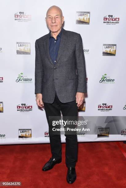 Patrick Stewart attends The Inaugural Los Angeles Online Film Critics Society Award Ceremony at Taglyan Complex on January 10, 2018 in Los Angeles,...